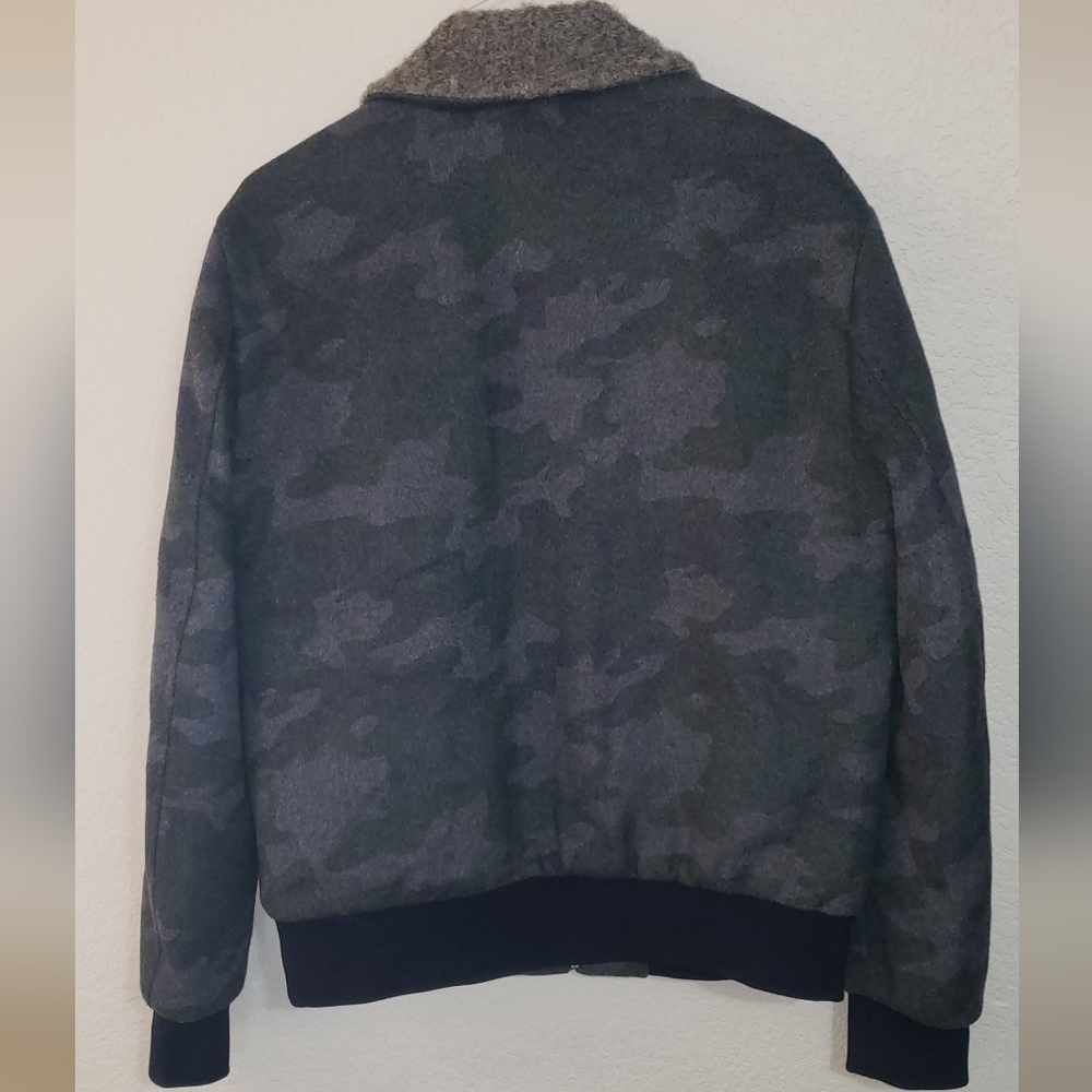 Paisley & Gray | Mens zip up Slim fit wool jacket - Picture 3 of 11